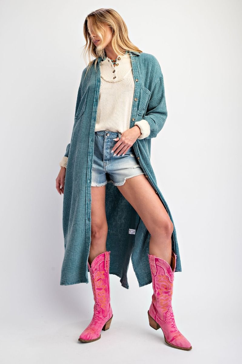 Gauze Down Shirt/ Dress – Cha Cha Cache