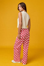 Load image into Gallery viewer, Demi Checker Pant- Red
