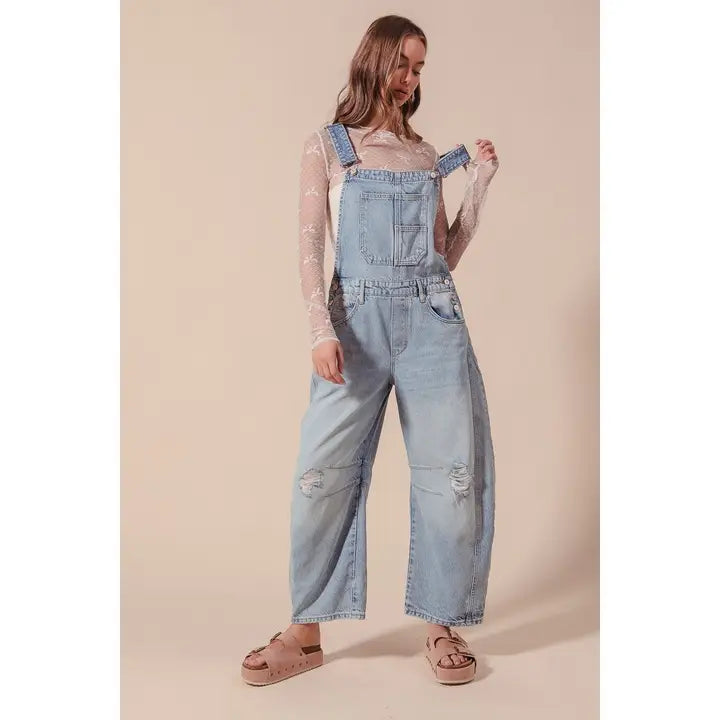 In Distress Barrel Overall