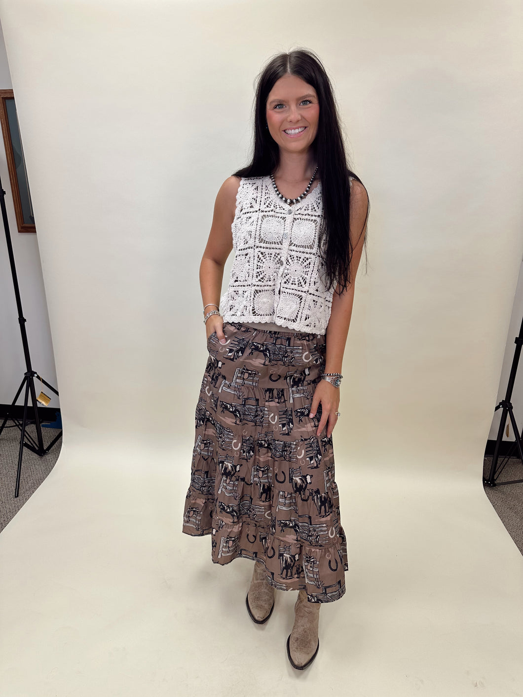 Hitchin' Post Maxi Skirt