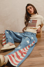 Load image into Gallery viewer, Stars + Stripes Flare Pant
