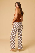 Load image into Gallery viewer, Demi Checker Pant- Brown
