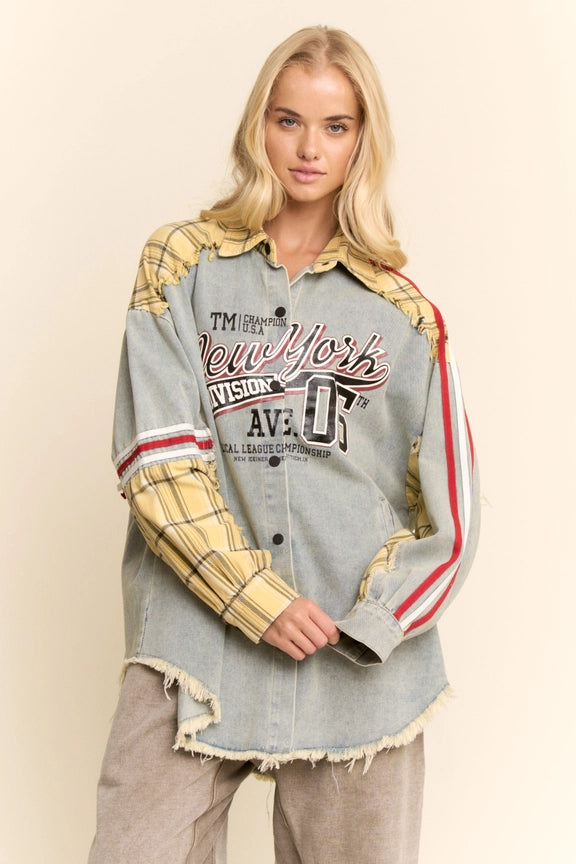 Got Spirit Patchwork Top