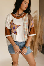 Load image into Gallery viewer, Plaid Star Top
