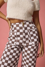 Load image into Gallery viewer, Demi Checker Pant- Brown
