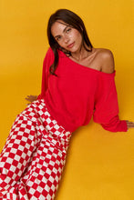 Load image into Gallery viewer, Demi Checker Pant- Red

