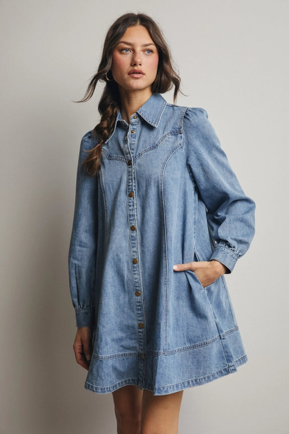Denim Mini Dress