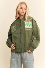 Load image into Gallery viewer, Rodeo Bomber Jacket- Olive
