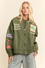Load image into Gallery viewer, Rodeo Bomber Jacket- Olive
