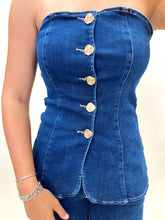Load image into Gallery viewer, Laramie Denim Tube Top
