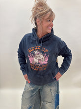 Load image into Gallery viewer, Giddy Up Cha Cha Hoodie- Washed Blk
