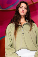 Load image into Gallery viewer, Terry Collared Top
