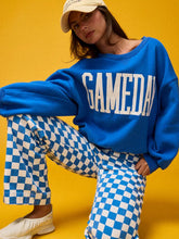 Load image into Gallery viewer, Demi Checker Pant- Royal
