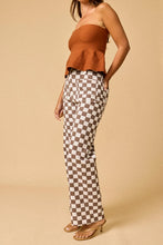 Load image into Gallery viewer, Demi Checker Pant- Brown
