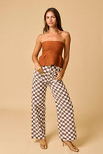 Load image into Gallery viewer, Demi Checker Pant- Brown
