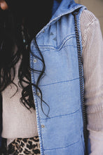 Load image into Gallery viewer, Dally Quilted Denim Vest
