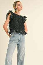 Load image into Gallery viewer, Novelty Top- Black
