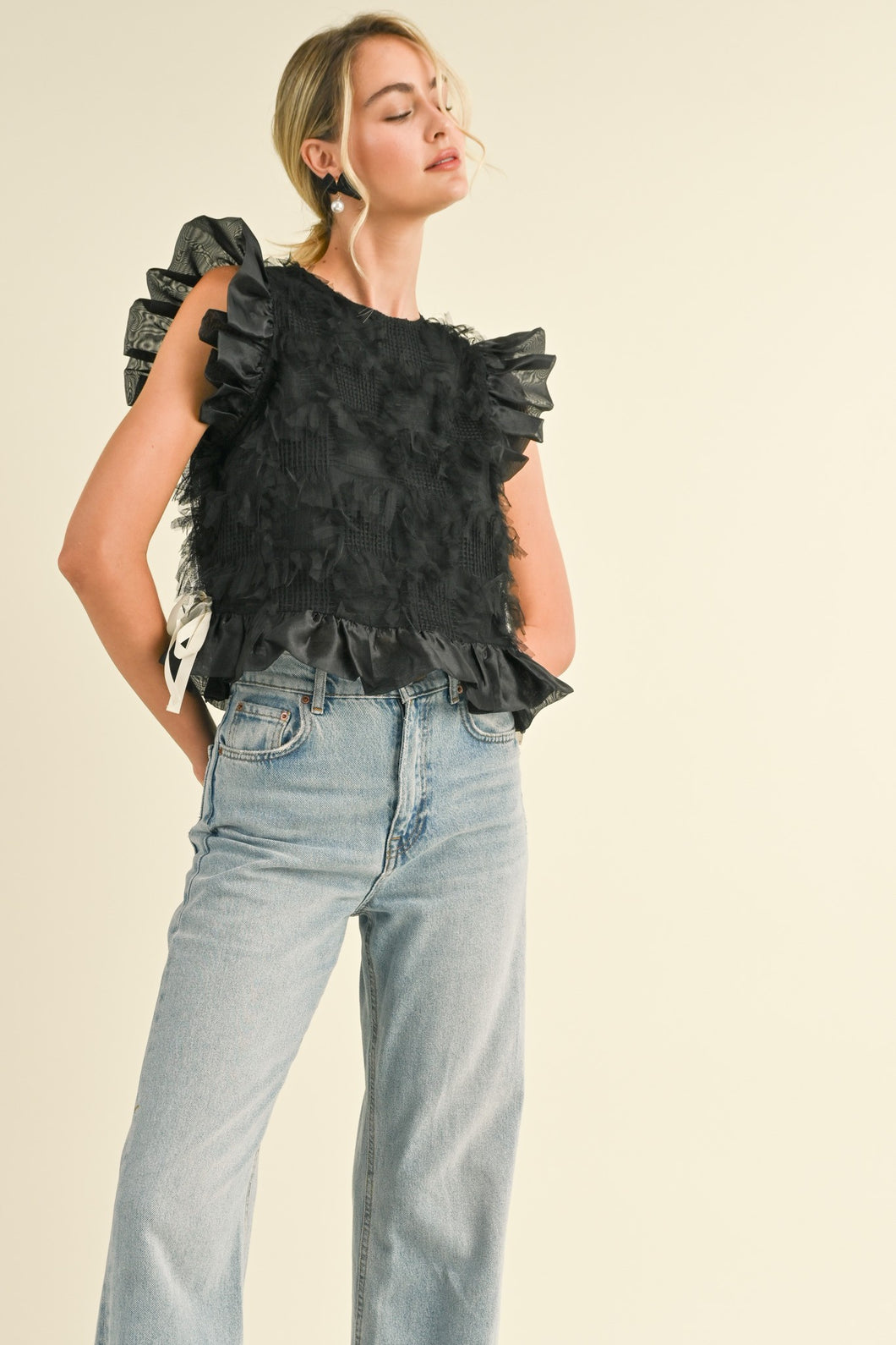 Novelty Top- Black