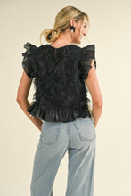 Load image into Gallery viewer, Novelty Top- Black
